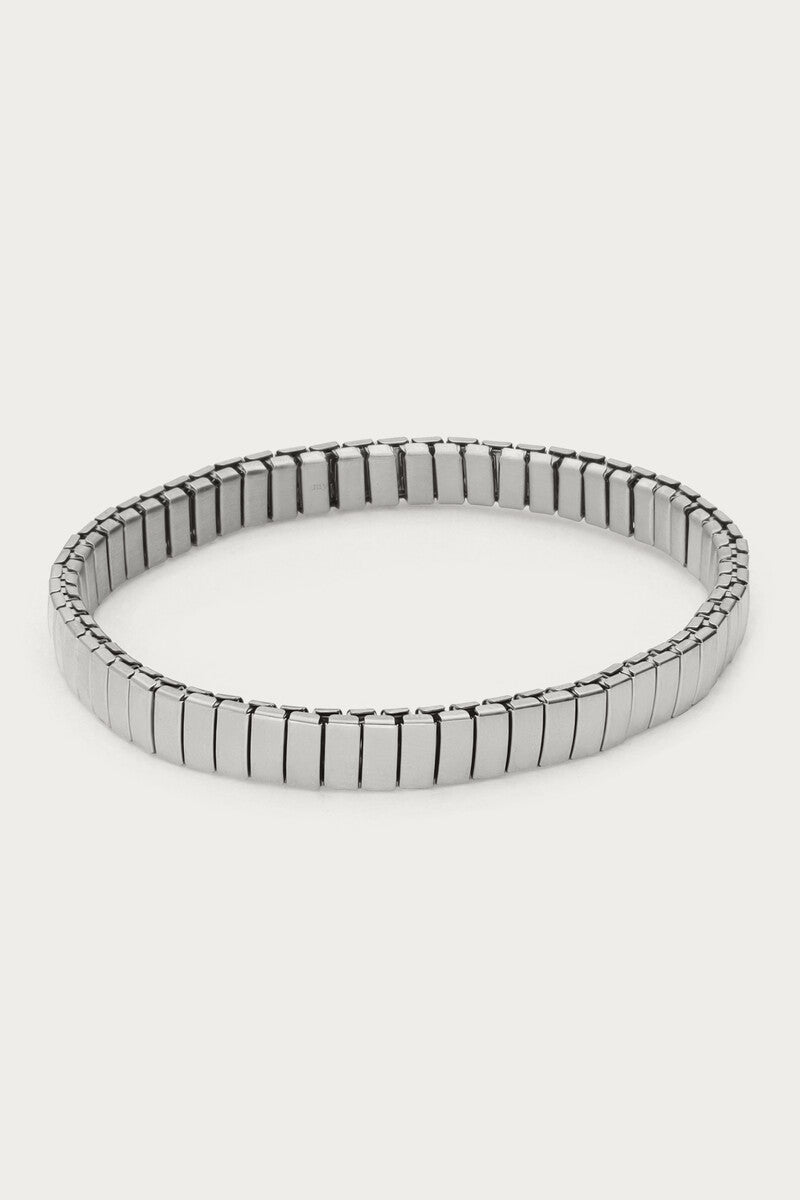 My Jewellery Elastisches Armband mit Streifen klein silber