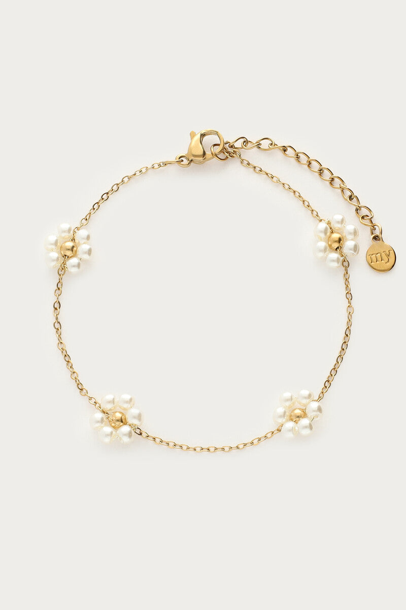 My Jewellery Armband mit Blumen-Kunstperlen