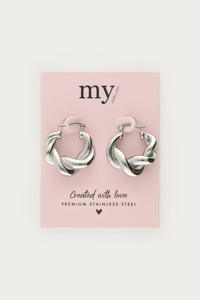My Jewellery Iconic Ohrringe mit gedrehtem Muster silber