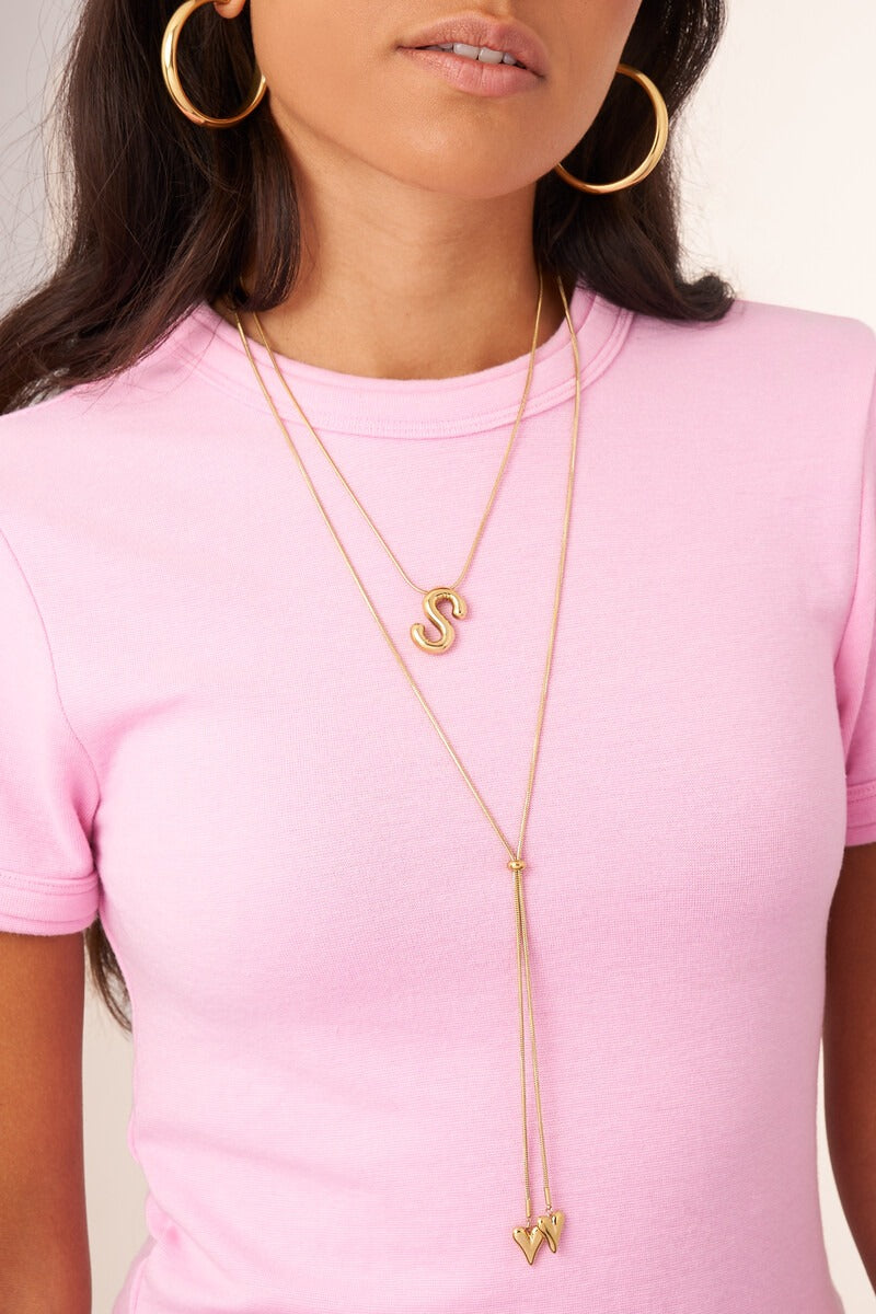 My Jewellery Lange Y-Kette mit Herzen