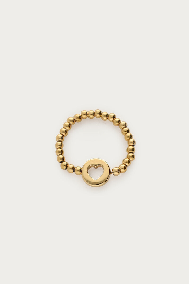 My Jewellery Love Stretch-Ring mit offenem Herz gold