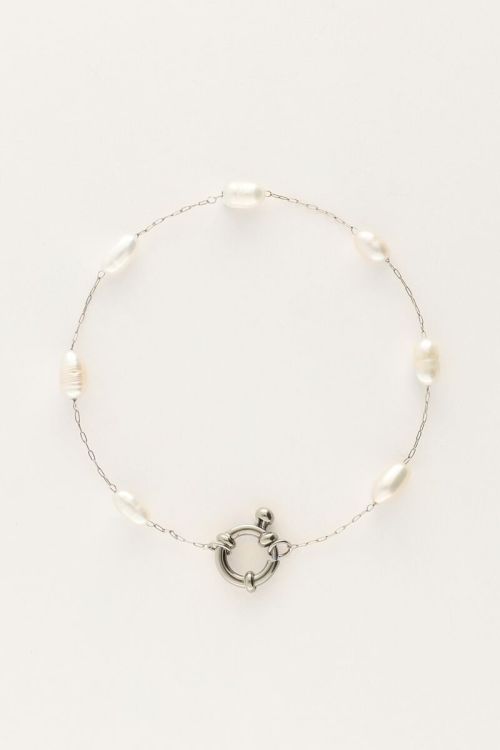 My Jewellery Minimalistisches Armband mit Perlen silber
