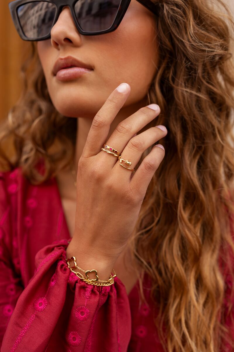 My Jewellery Vintage Ring mit großem Twist gold