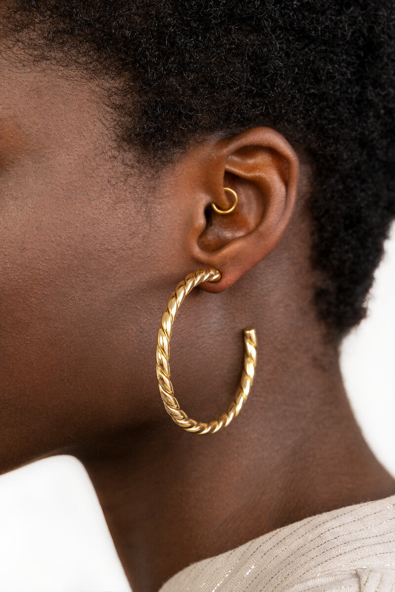 My Jewellery Bold große geflochtene Statement-Ohrringe