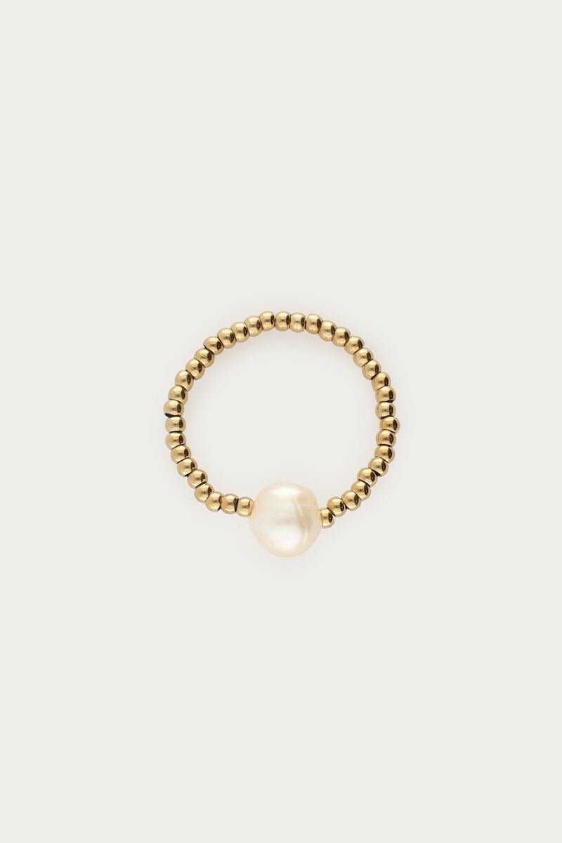 My Jewellery Stretch-Ring mit Naturperle gold