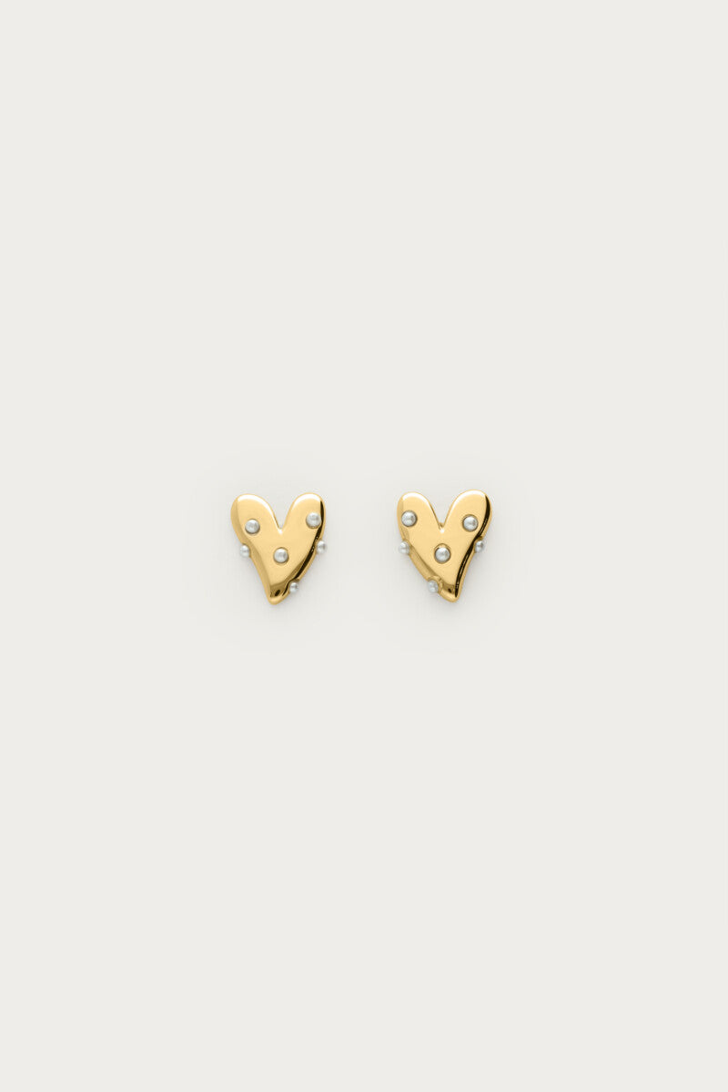 My Jewellery Ohrstecker mit Herz und Kunstperlen