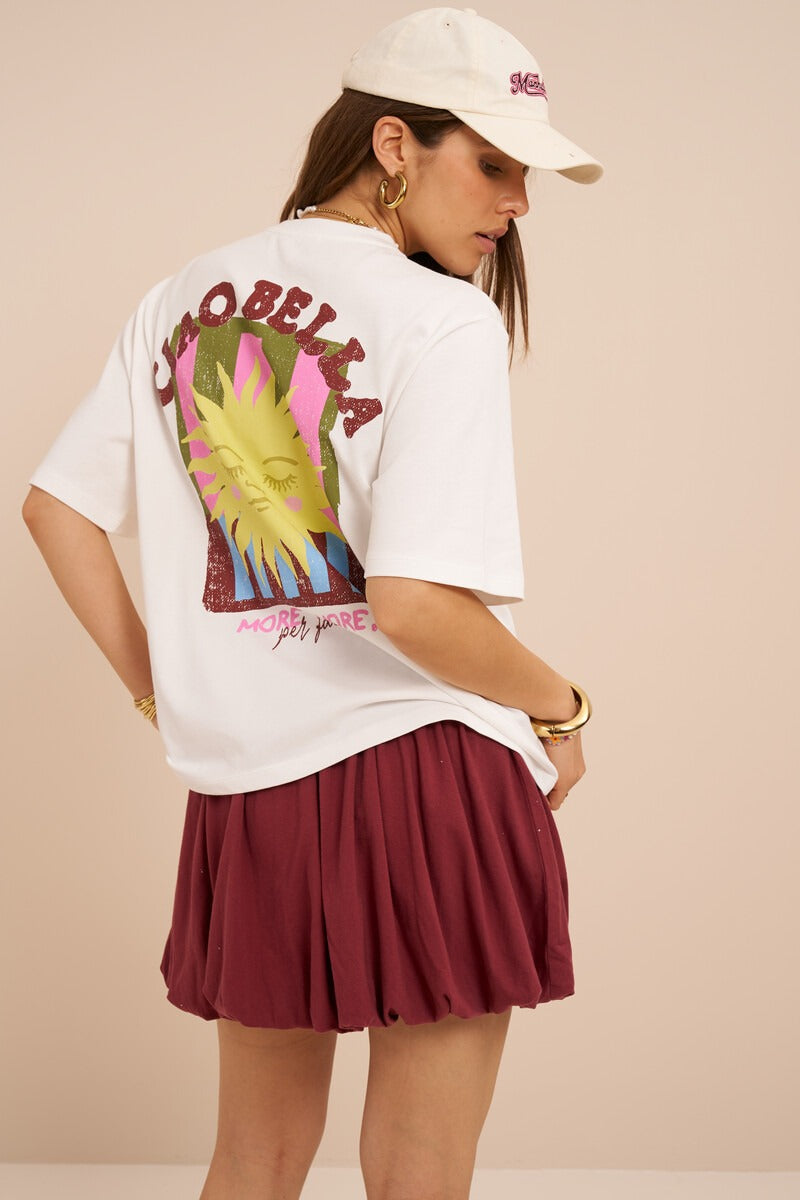 My Jewellery Weißes T-Shirt mit Sonne "Ciao Bella"