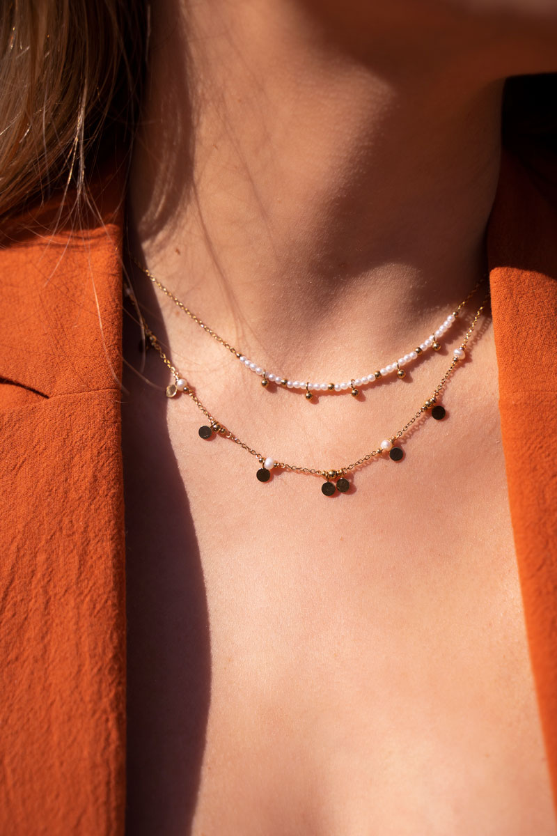 My Jewellery Vintage-Halskette mit Münzen und Perlen