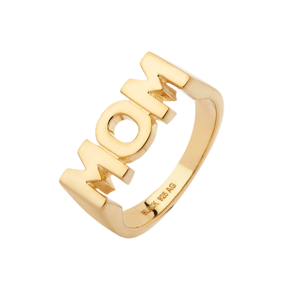 Maria Black "Mom" Ring gold