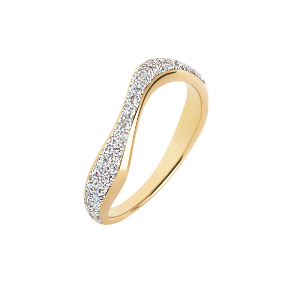 Maria Black "Aura" Opal Glitter Ring gold