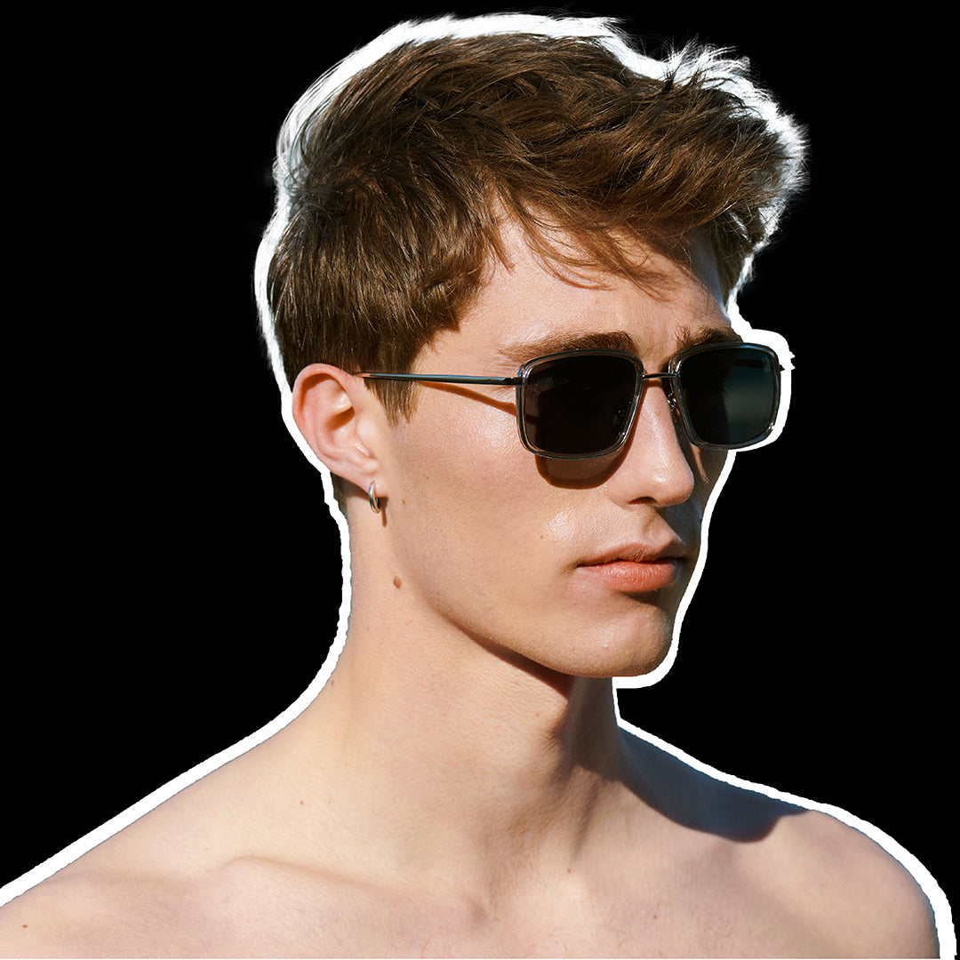 A Kjaerbede “Aldo” Sonnenbrille Grey Transparent