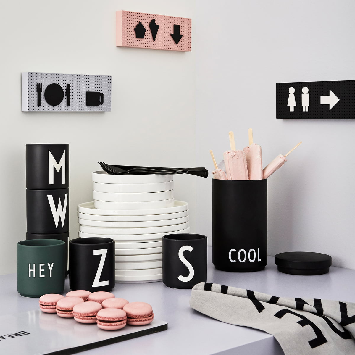 Design Letters Becher A-Z weiss – minette store