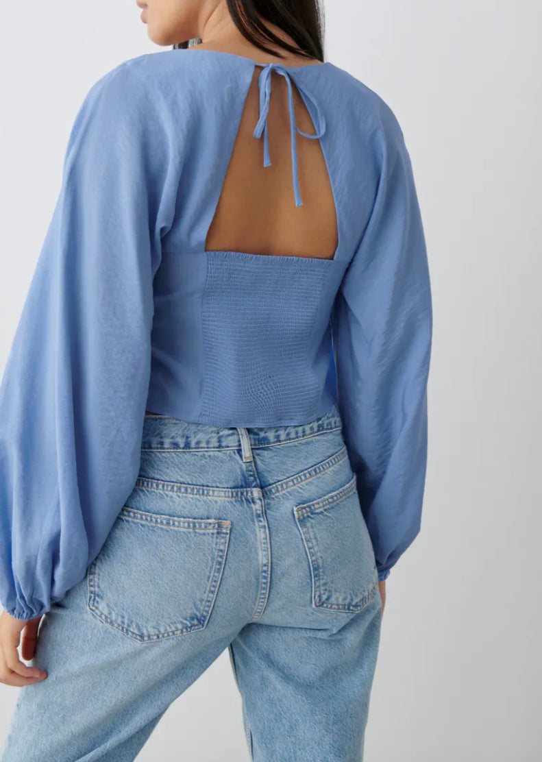 Gina Tricot Theresa blouse blau