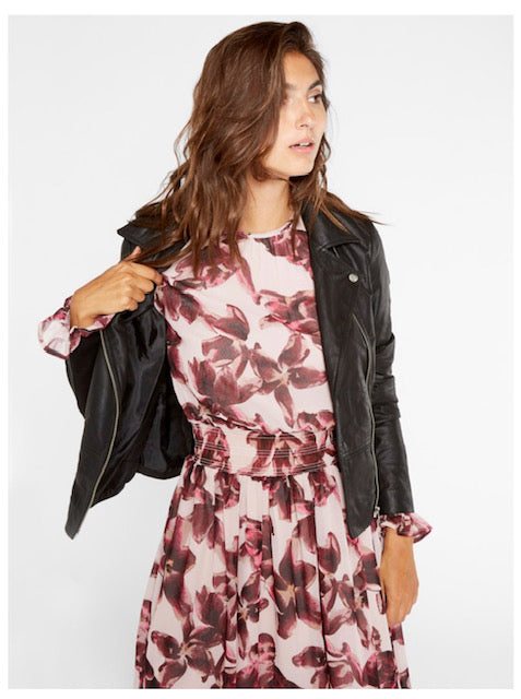 YAS Lederjacke Sophie schwarz