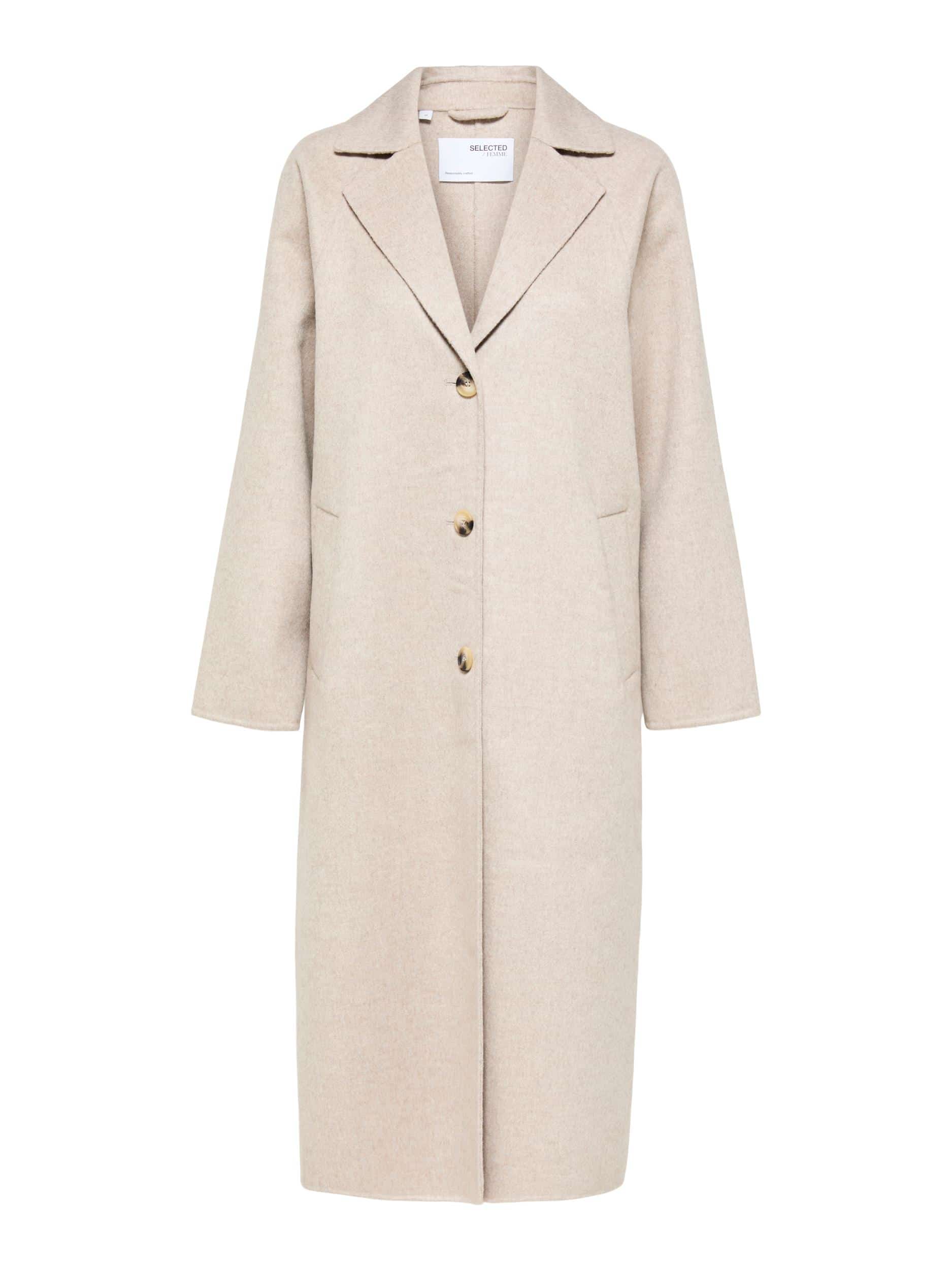 Selected Femme "New" Wool Coat beige