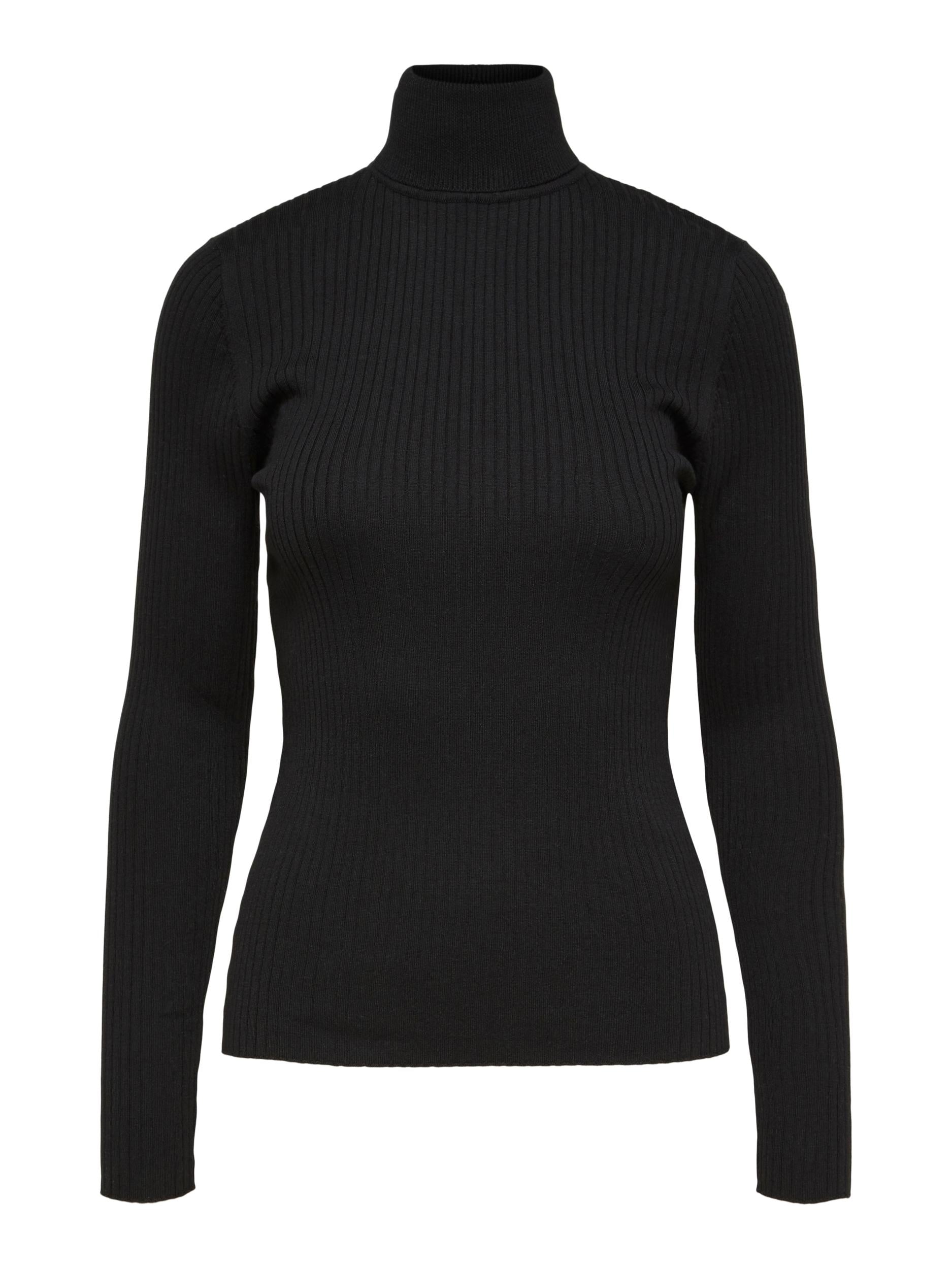 Selected Femme "Lydia" Rollneck Knit schwarz