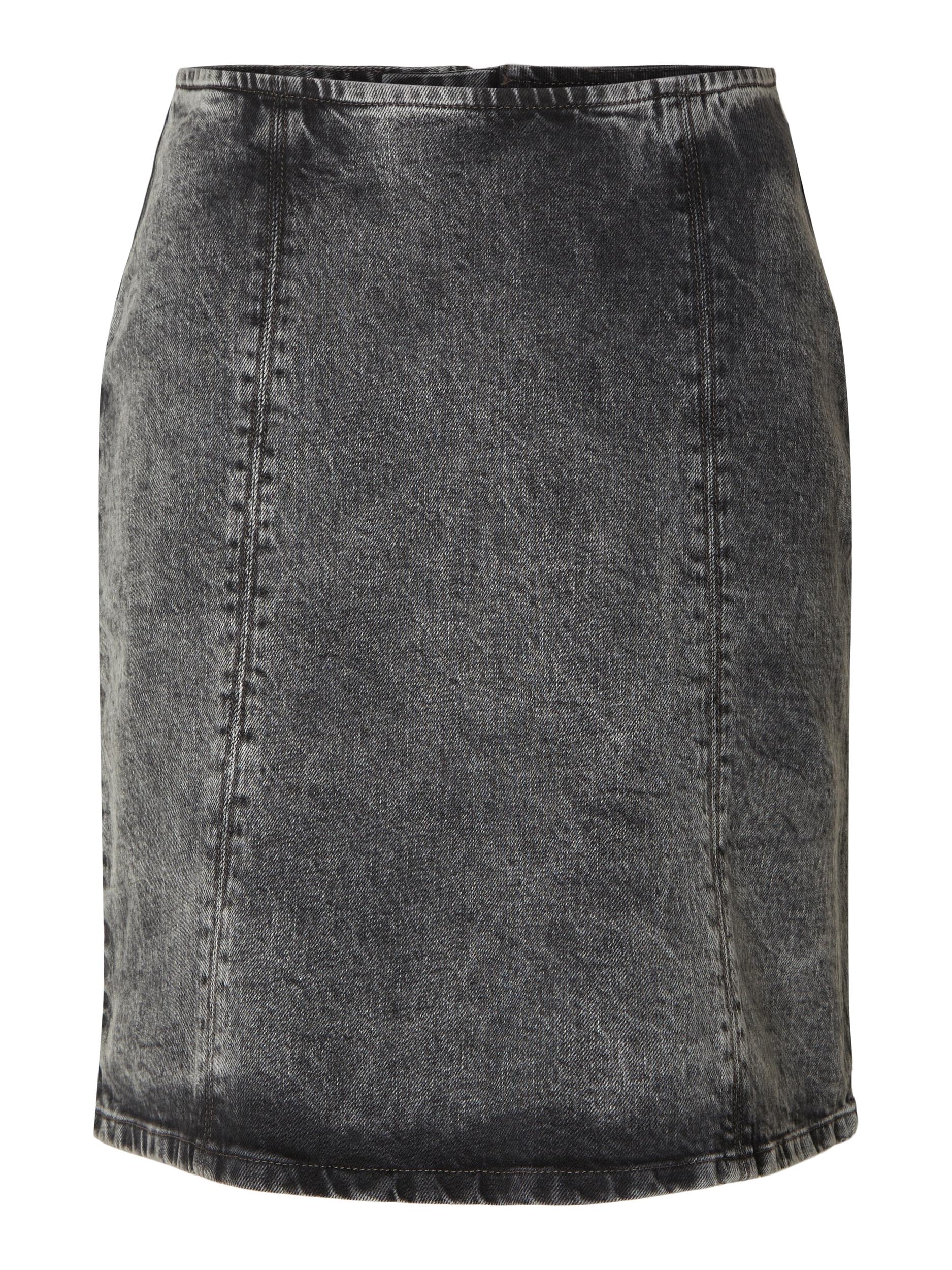 Selected Femme "Krista" Denim Skirt grau