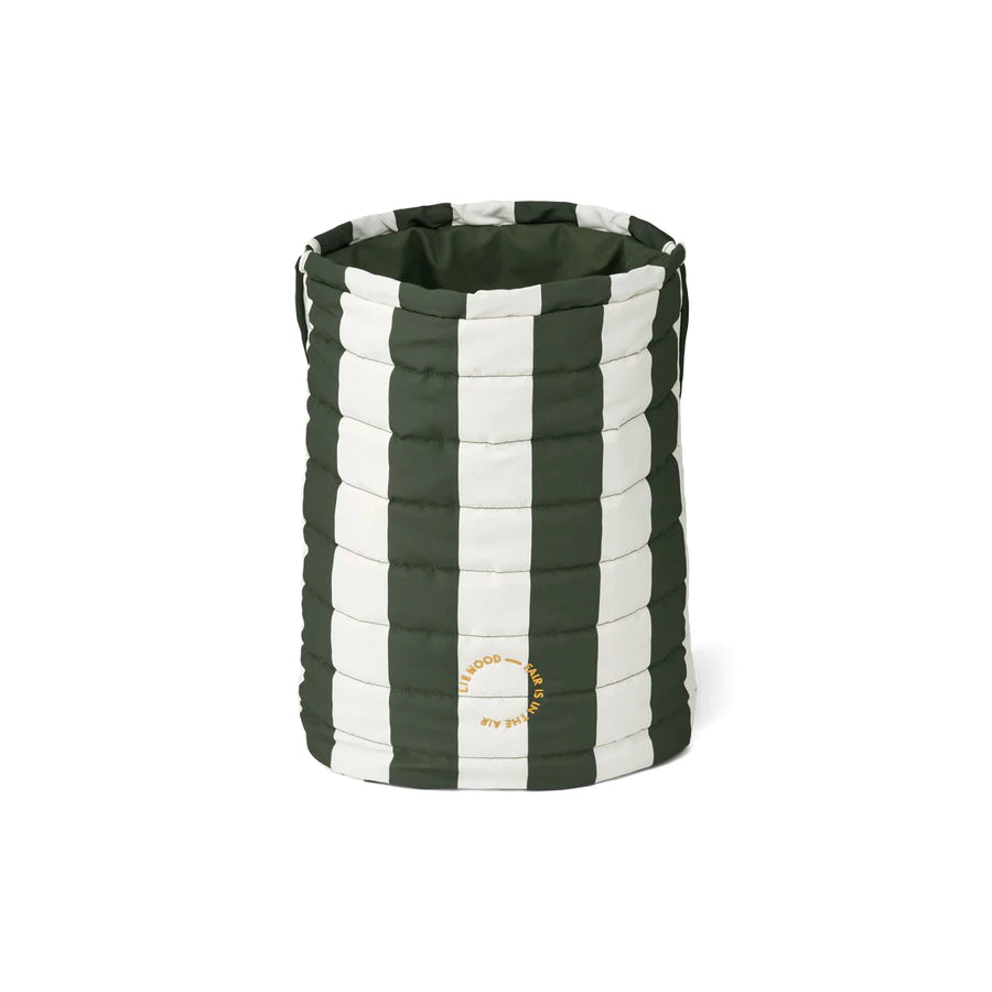 SAMAR TURNBEUTEL STRIPE: HUNTER GREEN/SANDY