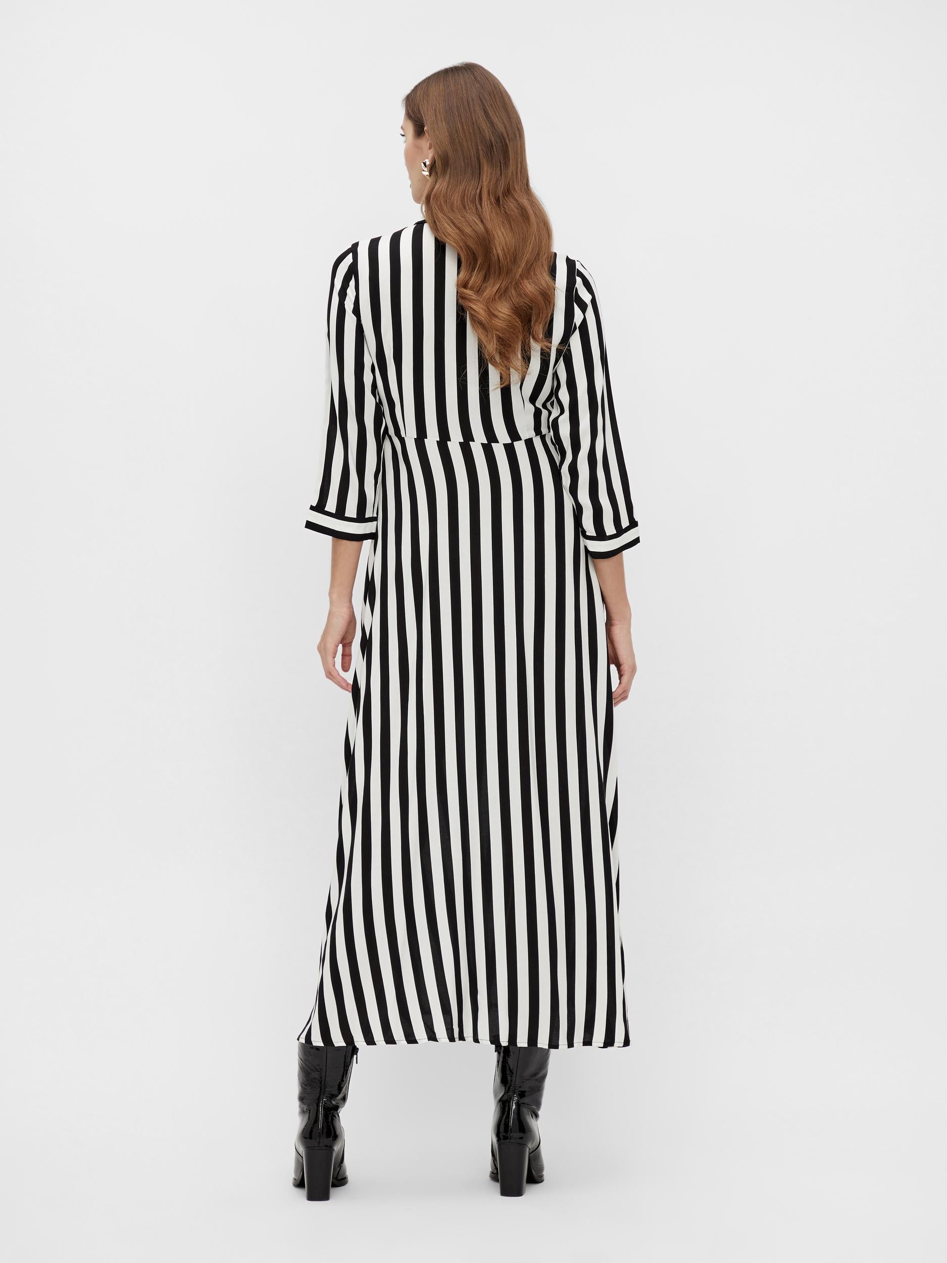 Selected Femme "Savanna" Long Shirt Dress gestreift