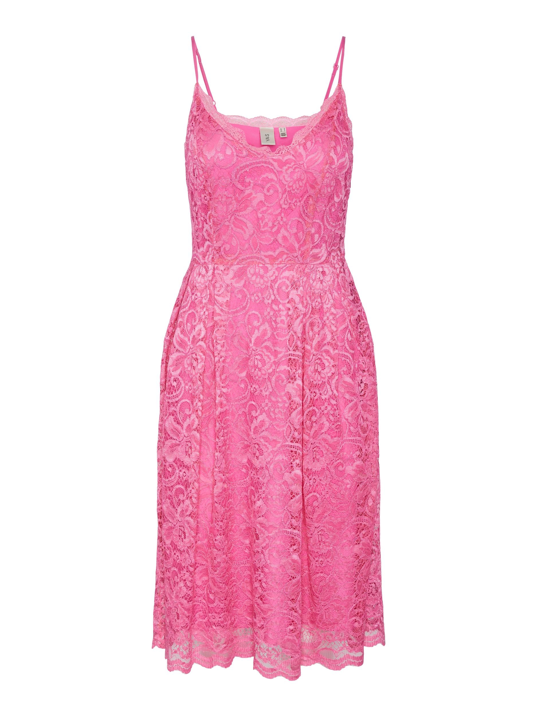 YAS "Lucerna" Strap Midi Dress pink
