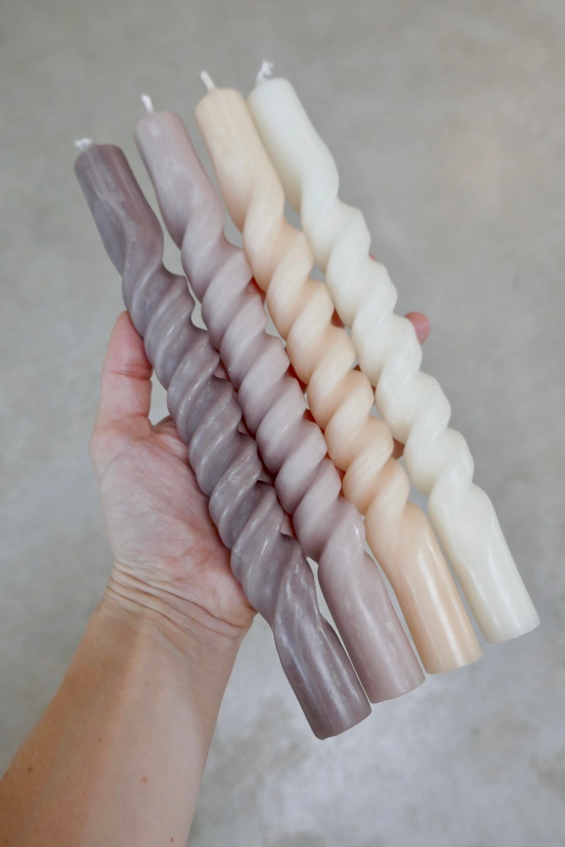 Mykiro & Co Twistkerze taupe