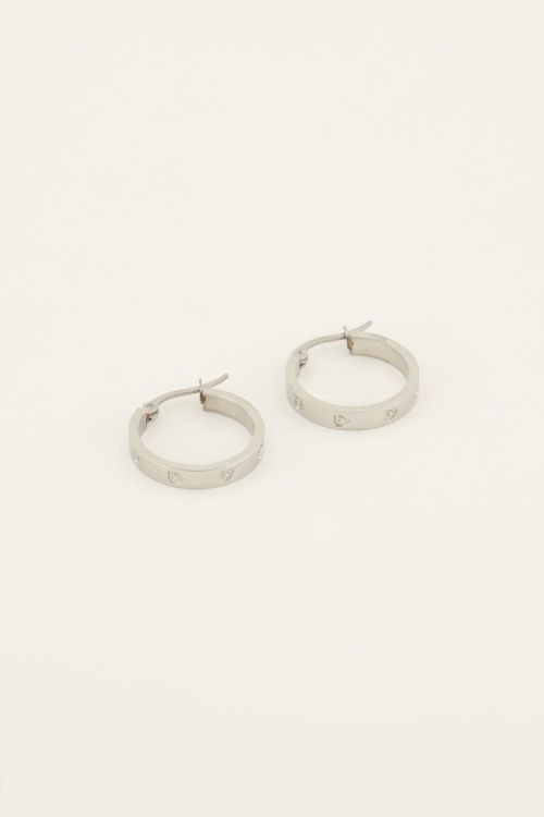 My Jewellery Ohrringe mit Herzgravur silber